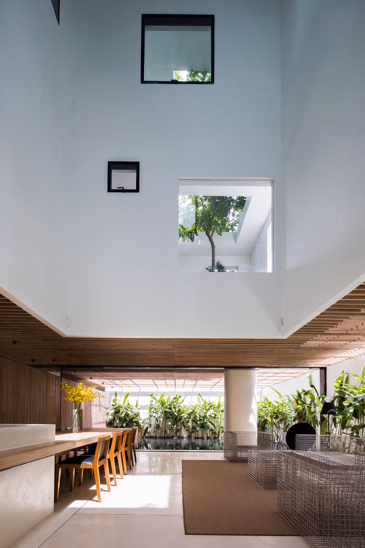 Những khoảng trống lớn thông với nhau giúp thiên nhiên có thể luồn lách vào tận từng ngóc ngách của không gian sống.