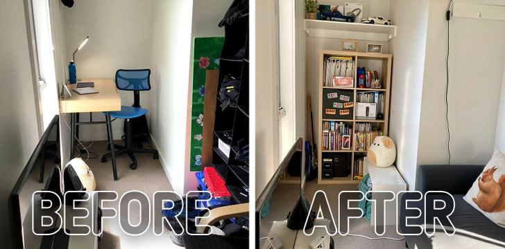 Ban đầu là một tủ quần áo, bây giờ nó là phòng khách. Nguồn ảnh: Brightside