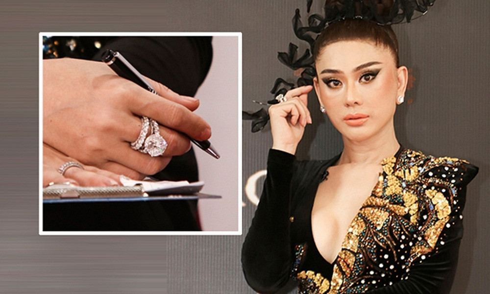 Trong chương trình Gương mặt mới 2020, Lâm Khánh Chi từng khoe chiếc nhẫn kim cương cỡ lớn có giá tới 50 tỷ đồng. Ảnh: Pháp luật &amp; bạn đọc