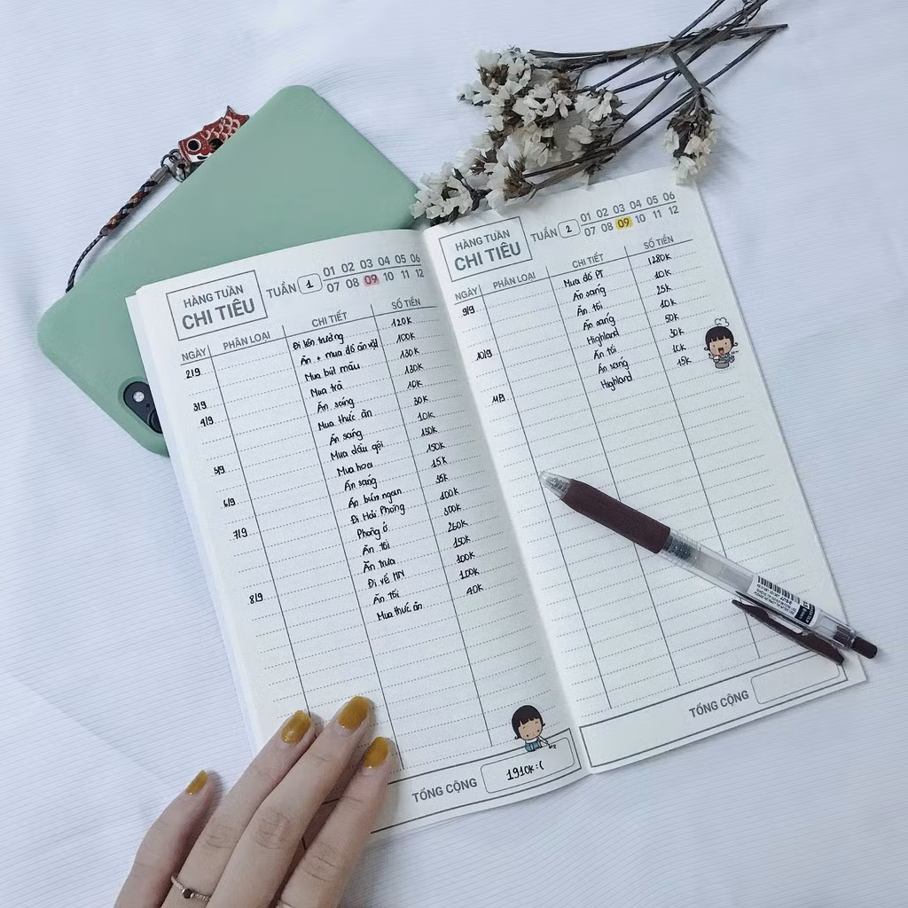 Sổ lập kế hoạch có gáy lò xo xoắn ốc, bìa da, chữ vàng trông thật hấp dẫn. Thế nhưng, nhiều người tiêu dùng chia sẻ rằng họ chỉ sử dụng đến cuốn sổ không hề rẻ tiền ấy đúng 1 lần. Ảnh: Getty