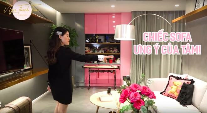 Ngọc Thanh Tâm là con gái duy nhất của đại gia thuỷ sản Trịnh Thị Bích Hằng. Trên kênh Youtube cá nhân, Ngọc Thanh Tâm đăng tải cận cảnh căn nhà rộng 650m2 được ghép từ 6 căn hộ của gia đình cô ở quận 7 (TP.HCM).