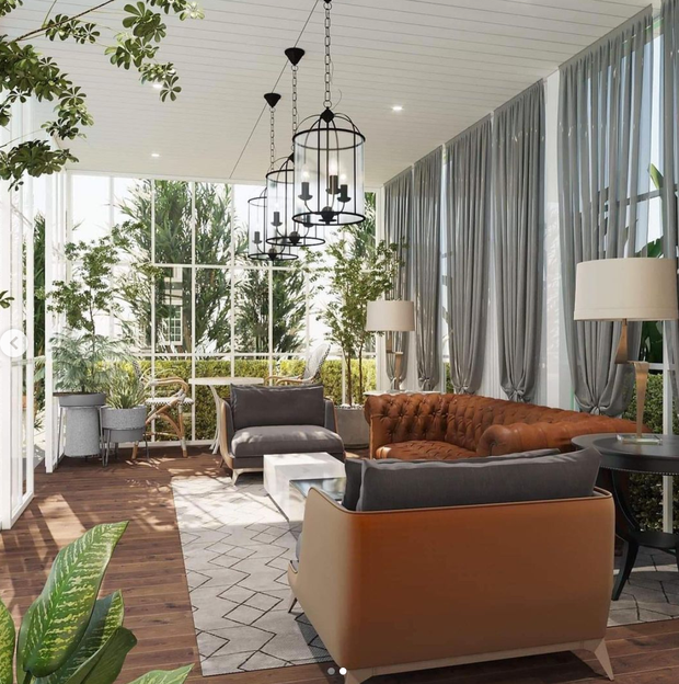 Nội thất bên trong căn biệt thự được thiết kế theo phong cách châu Âu. Ảnh: FBNV