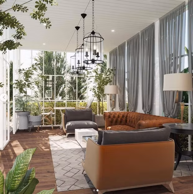 Nội thất bên trong căn biệt thự được thiết kế theo phong cách châu Âu. Ảnh: FBNV