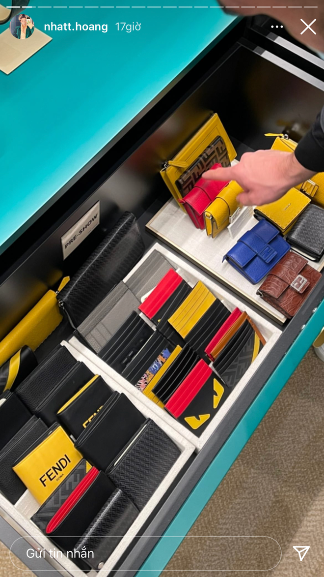 Có lẽ, không store hàng hiệu nào mà Nhất Hoàng chưa đặt chân đến.