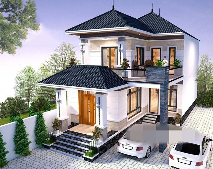 Ở vùng nông thôn, nhà 2 tầng được ưa chuộng nhiều bởi có diện tích xây dựng rộng rãi. Ảnh: Nha360