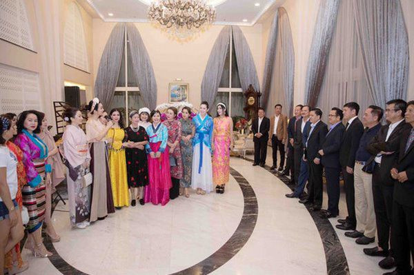 Biệt thự của Giáng My gồm 4 tầng, được trang hoàng theo phong cách châu Âu. Trong đó, khu đại sảnh có sức chứa tới 200 người. Ảnh: Lao động