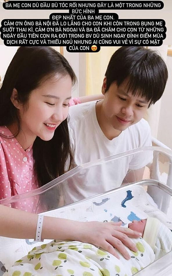 Thế nhưng, sau khi đón quý tử đầu lòng, Phan Thành ra dáng một ông bố bỉm sữa. Ảnh: Instagram