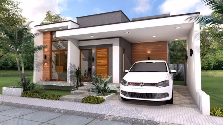 Kiến trúc mái bằng bố trí thêm hệ thống tiểu cảnh, cây xanh…tạo nên không gian sống tràn ngập thiên nhiên. Ảnh: Giabaogroup