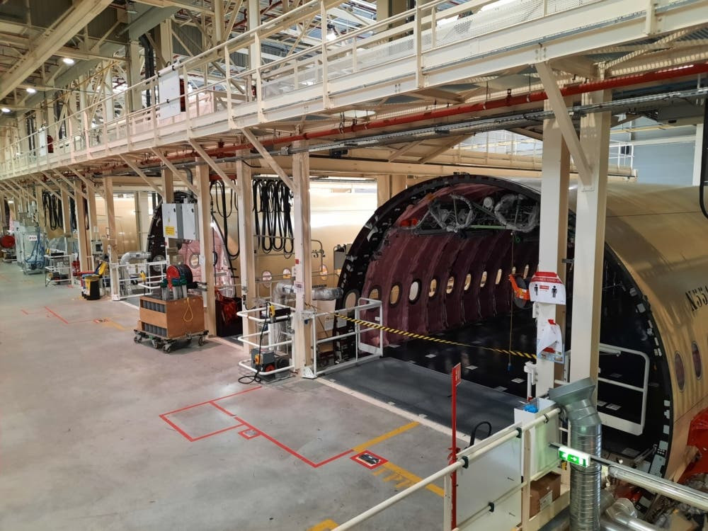 Cơ sở này được khánh thành vào năm 2012, khoảng một năm trước khi chiếc A350 cất cánh lần đầu tiên.