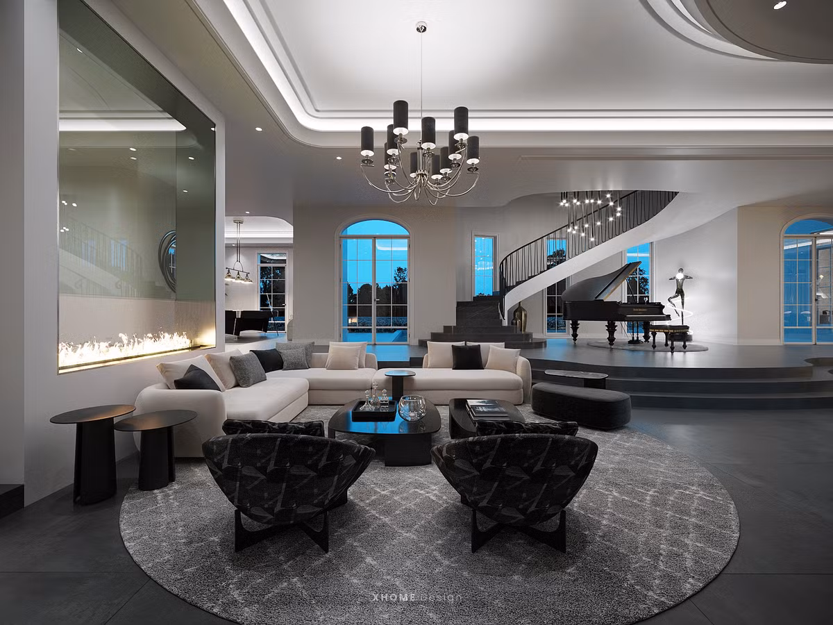 Tầng 1 sẽ là không gian tiếp khách và sinh hoạt chung cho cả gia đình.