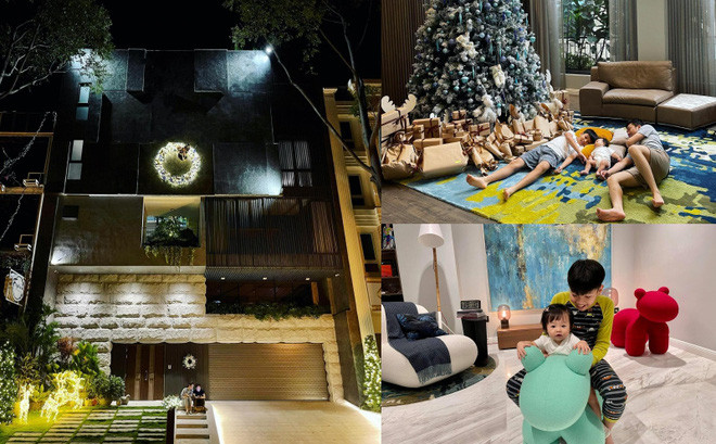 Cậu bé Subeo hiện đang sống cùng bố bố Cường và mẹ Đàm Thu Trang trong căn biệt thự sang trọng ở quận 7. Ảnh: FBNV