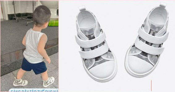Quý tử Lan Khuê được mẹ sắm cho đôi giày giá 13 triệu của thương hiệu Dior. Ảnh: 2dep