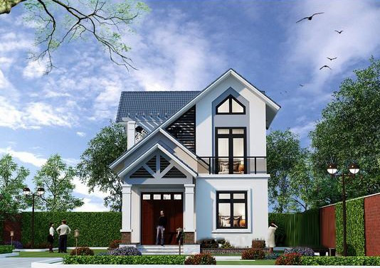 Sở hữu nét đẹp khoẻ khoắn, ngôi nhà là sự kết hợp hài hoà giữa kiến trúc mái thái truyền thống và phong cách hiện đại. Ảnh: Wedo