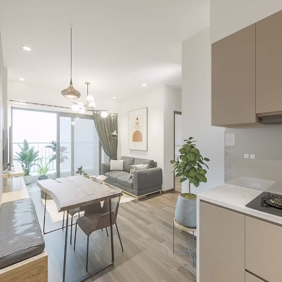 Nội thất trong căn hộ của MC Mai Ngọc được phát huy tối đa công năng giúp căn hộ rộng rãi và không bị thừa vật dụng. Ảnh: Lao đông