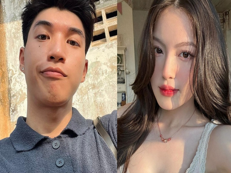 Cặp đôi tin đồn đăng ảnh tại cùng một địa điểm, theo dõi các bài viết của nhau trên mạng xã hội. Ảnh: Thể Thao Văn Hóa.