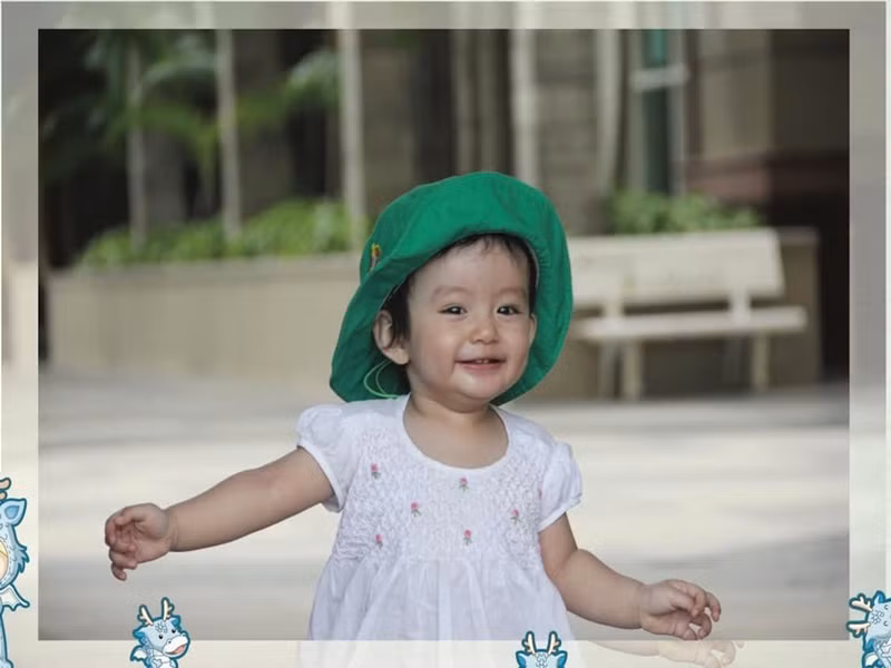 Ngày bé, con gái Ngọc Diễm rất đáng yêu. Ảnh: FB Ngọc Diễm.