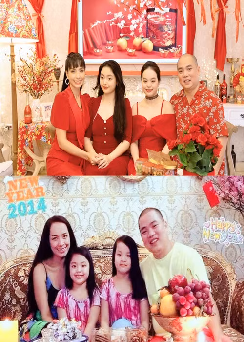 Suti và Suli thừa hưởng những nét đẹp của mẹ.