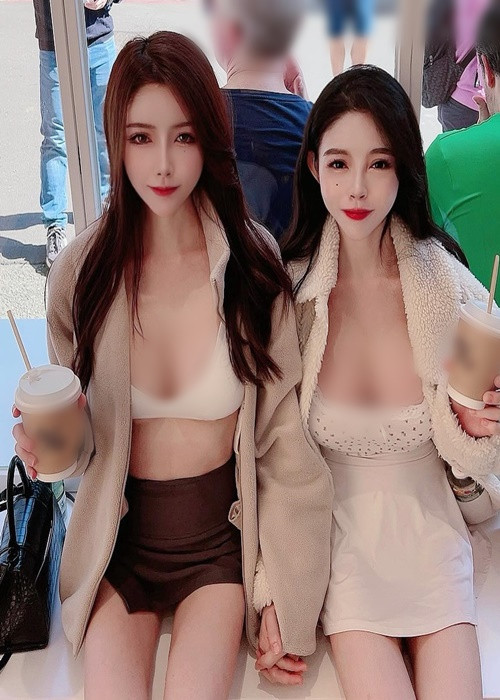 Krysstal khá thân thiết với hot girl Hannah Yap.