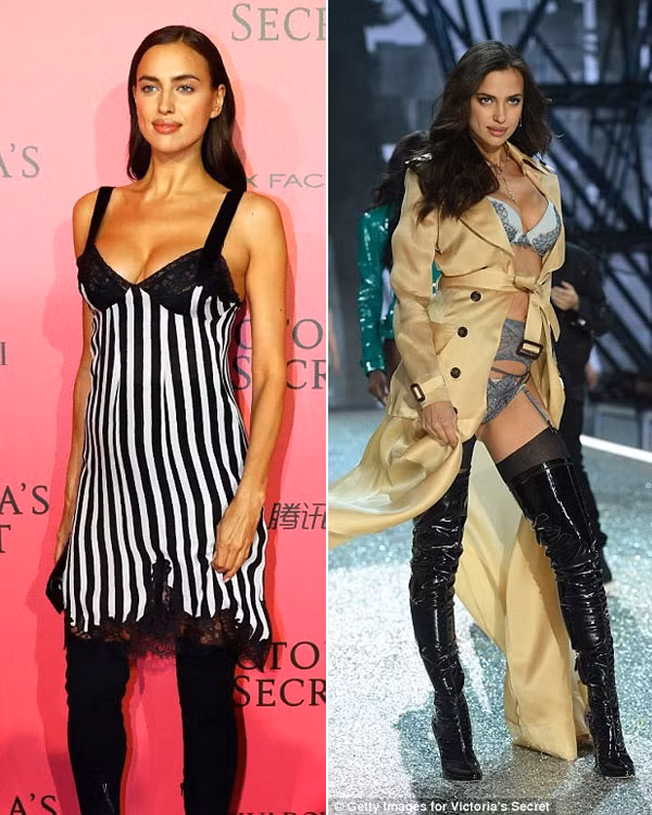 Sieu mau Irina Shayk mang thai van sai buoc o Victoria’s Secret show