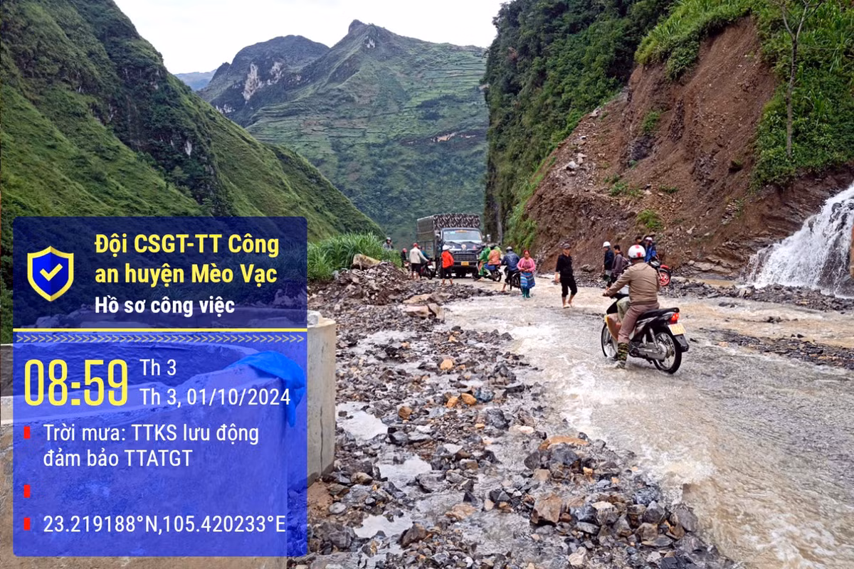 Đèo Mã Pì Lèng lũ chảy như suối, Hà Giang sơ tán nhiều hộ dân - Hình 2 Deo Ma Pi Leng lu chay nhu suoi, Ha Giang so tan nhieu ho dan-Hinh-2