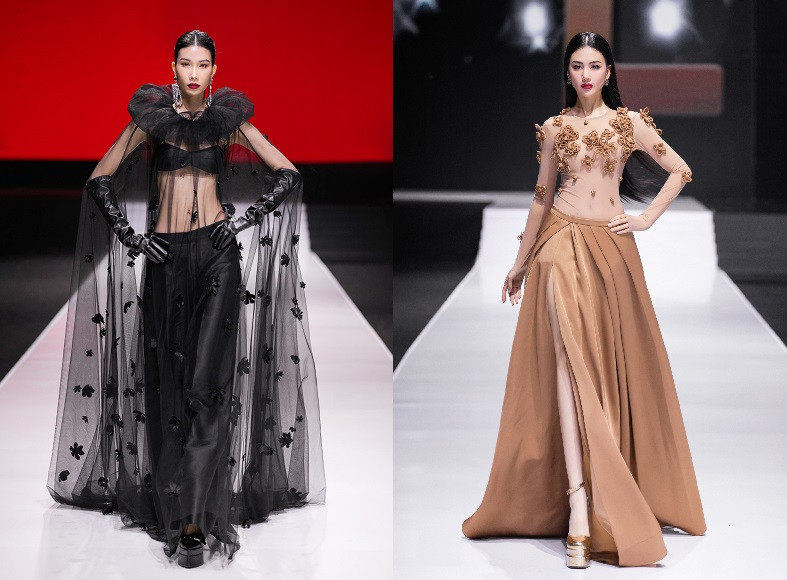 Những thiết kế ấn tượng được dàn mẫu trình diễn tại sự kiện.