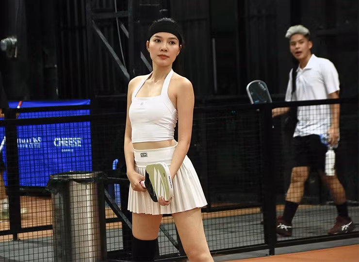 Cô gây chú ý khi lọt vào top 4 đội xuất sắc nhất nội dung đôi nam nữ.