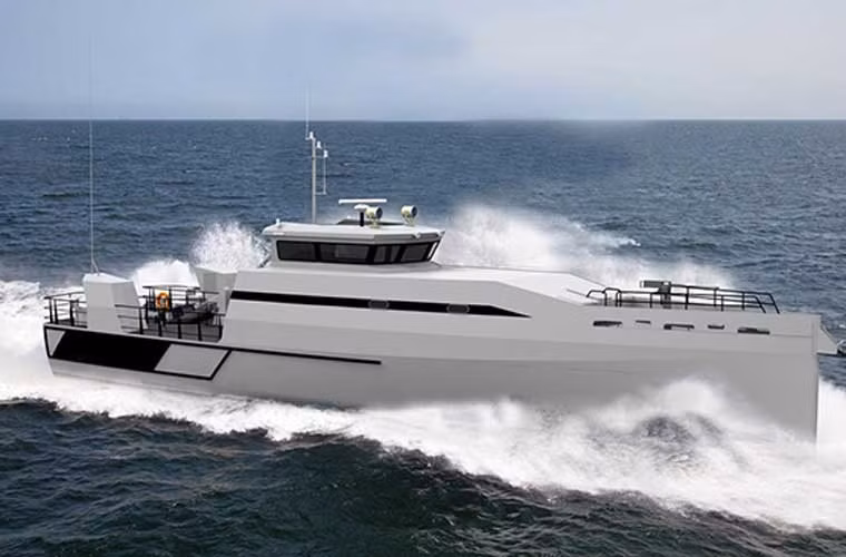 Tàu tuần tra loại Metal Shark hiểu đúng hơn phải là tàu tuần tra cao tốc do công ty Metal Shark chế tạo. Theo trang web của công ty Metal Shark, thì hiện hãng này đang có sản phẩm tàu tuần tra lớp Defian gồm 3 phiên bản. Trong ảnh là lớp 100 Defiant có chiều dài 30,93m, rộng 7,15m, mớn nước 2,20m, trang bị 2 động cơ diesel MTU.