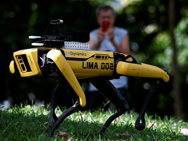 Robot 4 chân được trang bị AI và nhiều thiết bị cảm biến. Nó có thể di chuyển theo cách mà những robot chạy bằng bánh xe như Spirit, Opportunity, Curiosity hay Perseverance không thể.