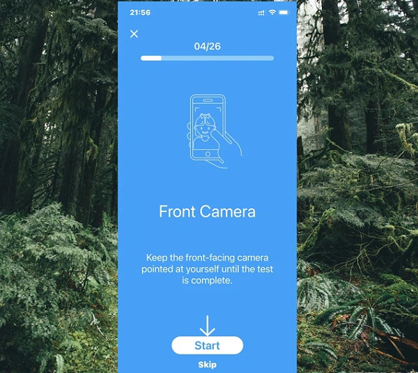 Bạn sẽ được ứng dụng cung cấp các yêu cầu thao tác cụ thể trong quá trình test.