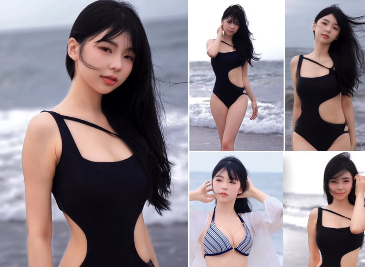 Những hình ảnh hiếm hoi trong trang phục bikini của cô nàng khiến fan “phát sốt”.