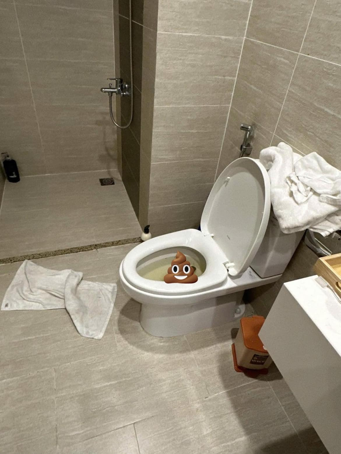 Không chỉ thế, chủ homestay còn hoàn toàn"bó tay" trước cảnh tượng trong nhà vệ sinh. "Không chỉ dừng lại ở đó, mùi "hương đồng gió nội" từ nhà vệ sinh khiến chủ trọ bàng hoàng, chẳng phải vì bồn cầu hỏng, mà là vì khách... quên xả nước! Dù cố gắng kiềm chế, chủ trọ không thể nào không nhíu mày khi thấy bồn vệ sinh cũng... không được sử dụng theo đúng công năng của nó".