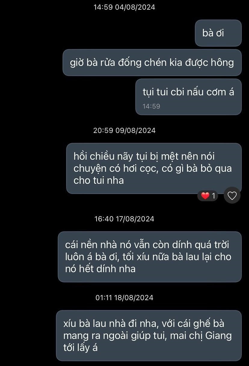 Cô gái thường xuyên nhắc nhở bạn cùng phòng nhưng vẫn chứng nào tật nấy.