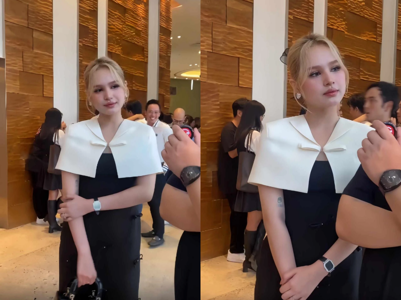 Nhan sắc "cam thường" bất bại của Xoài Non tại một sự kiện.