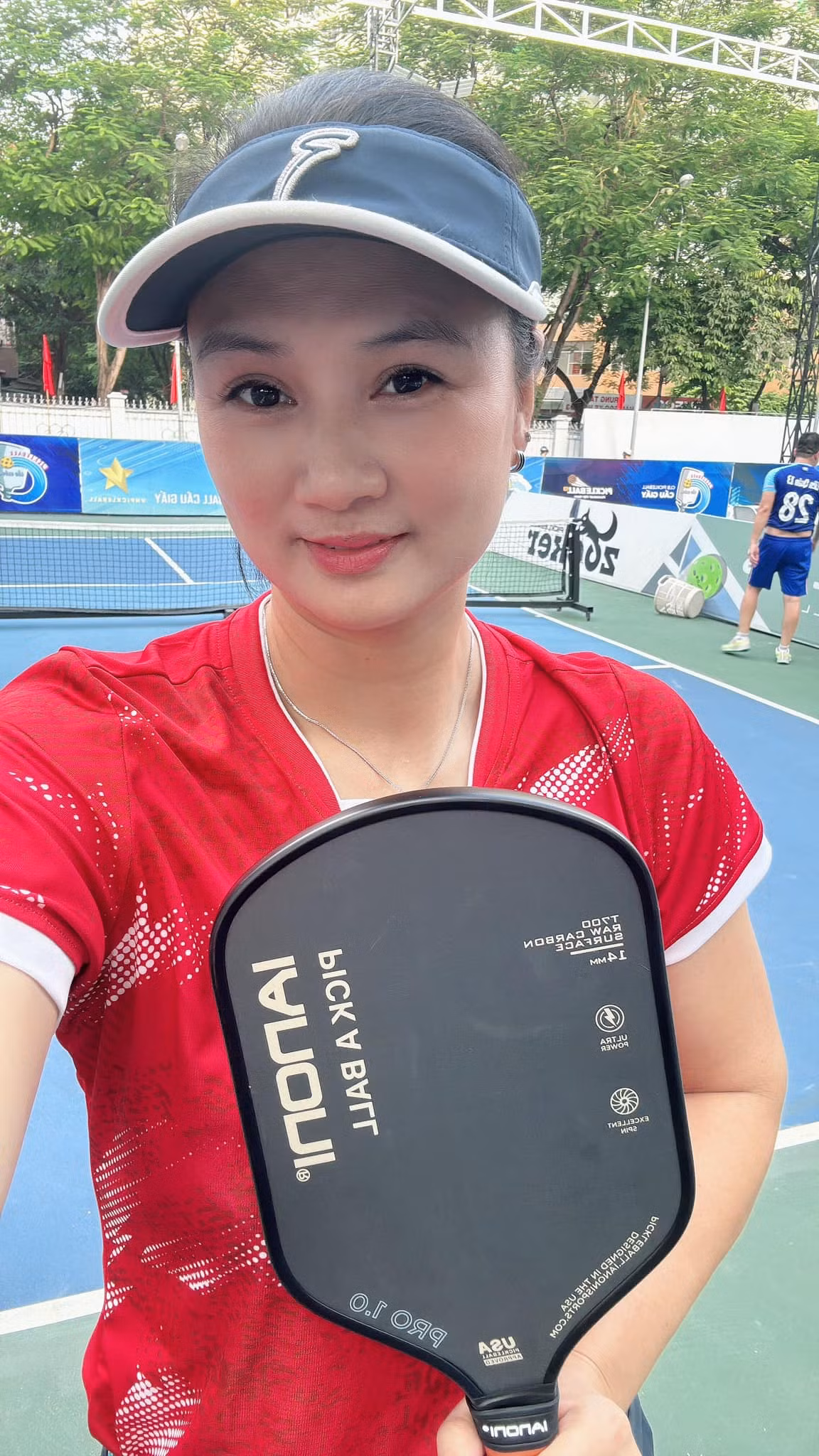 Kim Huệ cũng vừa mới gia nhập bộ môn pickleball đang làm mưa làm gió gần đây.