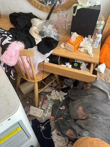 Netizen đoán chắc cô nàng này chỉ có ngủ trên giường, còn bao nhiêu hoạt động khác thì "thải" luôn rác ra sàn.