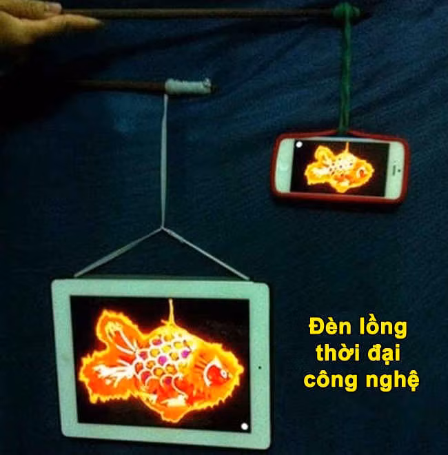 Đèn lồng thời công nghệ.