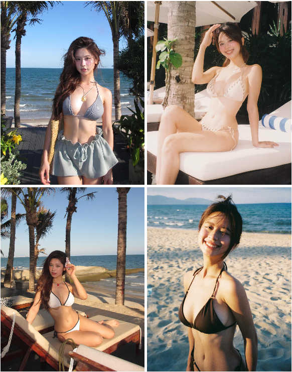 Thậm chí nhiều người còn cho rằng ở Việt Nam thời điểm này khó ai bì kịp Hàn Hằng khoản thả dáng với bikini.