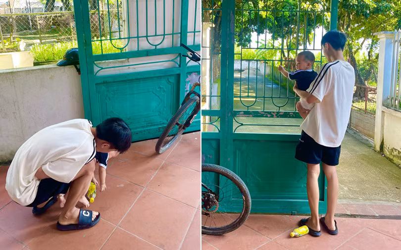 Clip gần 30 giây được gắn chú thích: “Chị gái lấy chồng cách nhà 20km, em trai gọi điện hỏi ‘Bao giờ chị với Táo về chơi, sao lâu thế không đến?’. Chị bảo ‘Chị chưa biết’, thế mà hôm sau thấy cậu mồ hôi nhễ nhại đứng ngoài cổng. Cậu chưa có bằng lái xe máy nên không dám đi xa, chẳng biết mượn xe đạp của ai mà lặn lội đạp hơn 20km sang nhà chị.