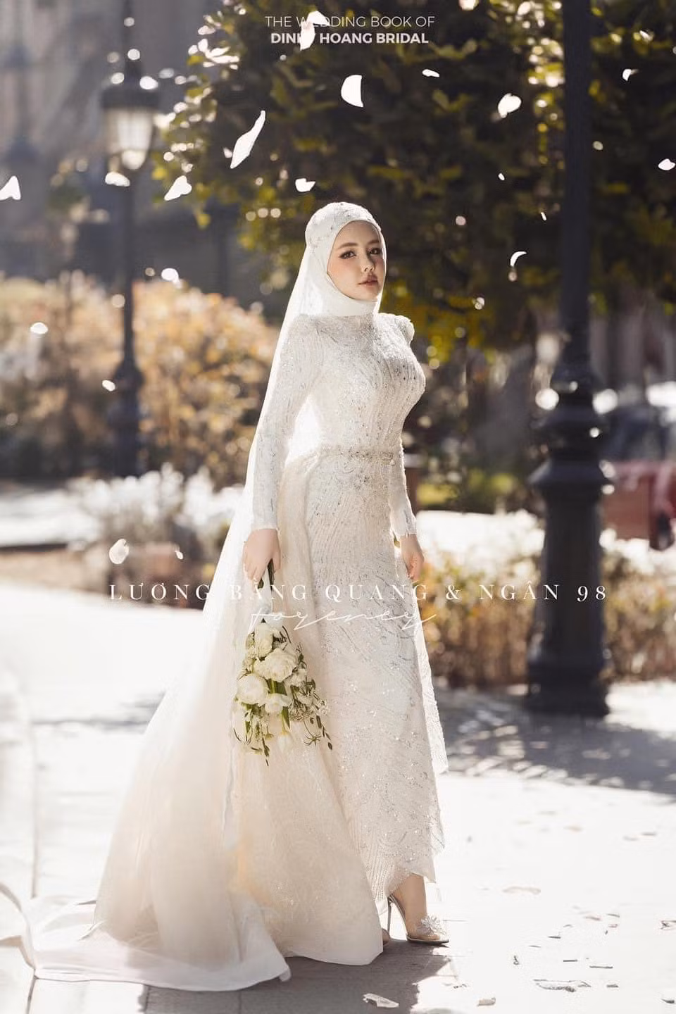 Được biết bộ ảnh cưới mới toanh này được cặp đôi chụp trong tháng 8. (Ảnh: Dinky Hoang Bridal)