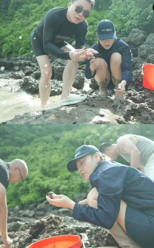 Chẳng cần đến những resort xa hoa, cặp đôi vẫn vô cùng tận hưởng khoảnh thời gian ở bên cạnh nhau.