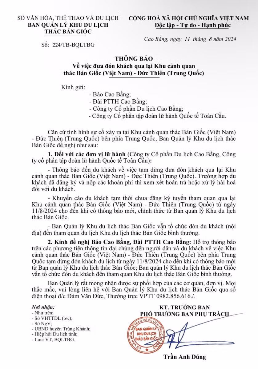 Tam dung dua don khach tham quan thac Ban Gioc - Duc Thien-Hinh-2