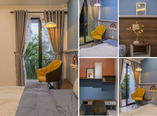 Phòng nào cũng được gia chủ bố trí cửa đón gió mát rượi. Chức năng phòng đảm bảo yếu tố: Nghỉ ngơi, giải trí, thư giãn và thể hiện cá tính riêng.