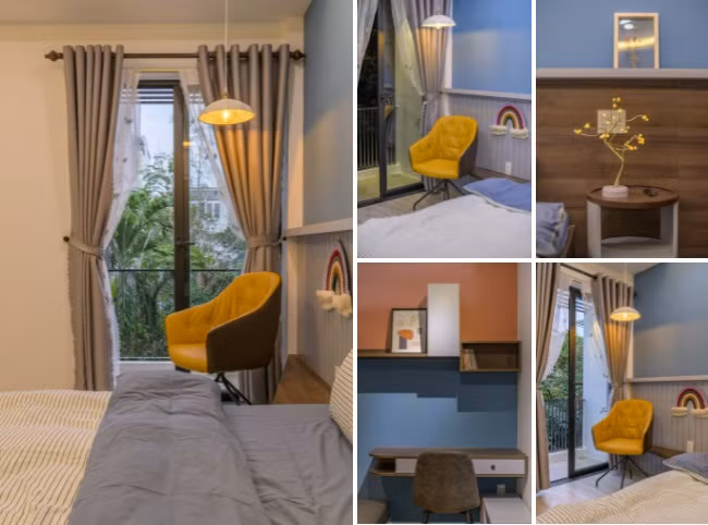 Phòng nào cũng được gia chủ bố trí cửa đón gió mát rượi. Chức năng phòng đảm bảo yếu tố: Nghỉ ngơi, giải trí, thư giãn và thể hiện cá tính riêng.