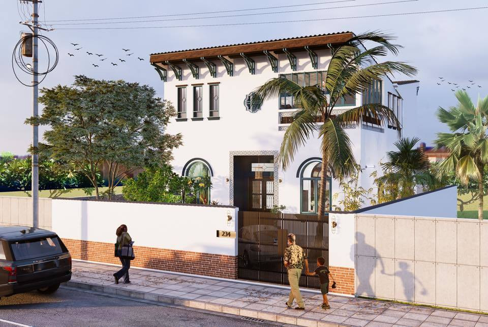  Biệt thự vườn phong cách Á Đông. Công trình biệt thự vườn có diện tích 200m2 tọa lạc tại huyện Hóc Môn (TP.HCM) mang không gian đậm chất Á Đông. Đây là khu vực thưa dân cư nhưng lại có nhiều cây xanh bao phủ. Với kết cấu 1 trệt, 1 lầu, 1 mái lợp ngói. Ảnh: Kiến trúc sư Nguyễn Anh Tú.