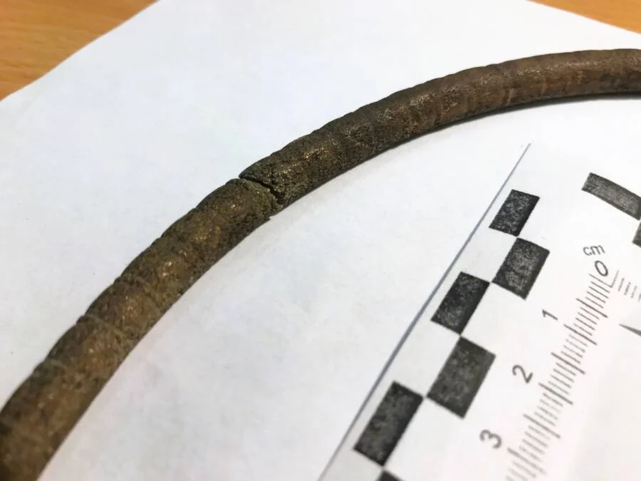 Dựa theo thời gian, các chuyên gia nhận định chiếc vòng cổ có thể được một người nào đó thuộc nền văn hóa Lusatian đeo. Nó xuất hiện từ thời kỳ chuyển tiếp giữa thời đại đồ đồng và thời đại đồ sắt. Ảnh: ATI.