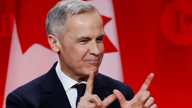 Đầu năm 2025, ông Carney tuyên bố ý định trở thành lãnh đạo của Đảng Tự do Canada và giành chiến thắng vang dội vào ngày 9/3 vừa qua. Ảnh: USA Today.