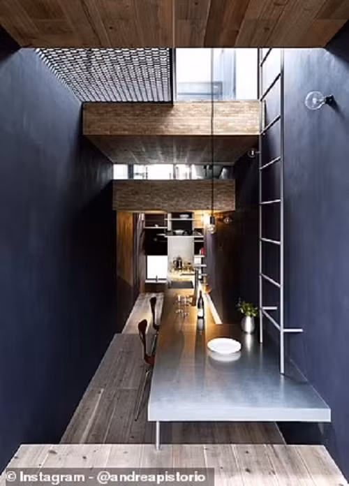 Bên trong căn phòng của "Ngôi nhà rộng 1,8 mét". Ảnh: Instagram.