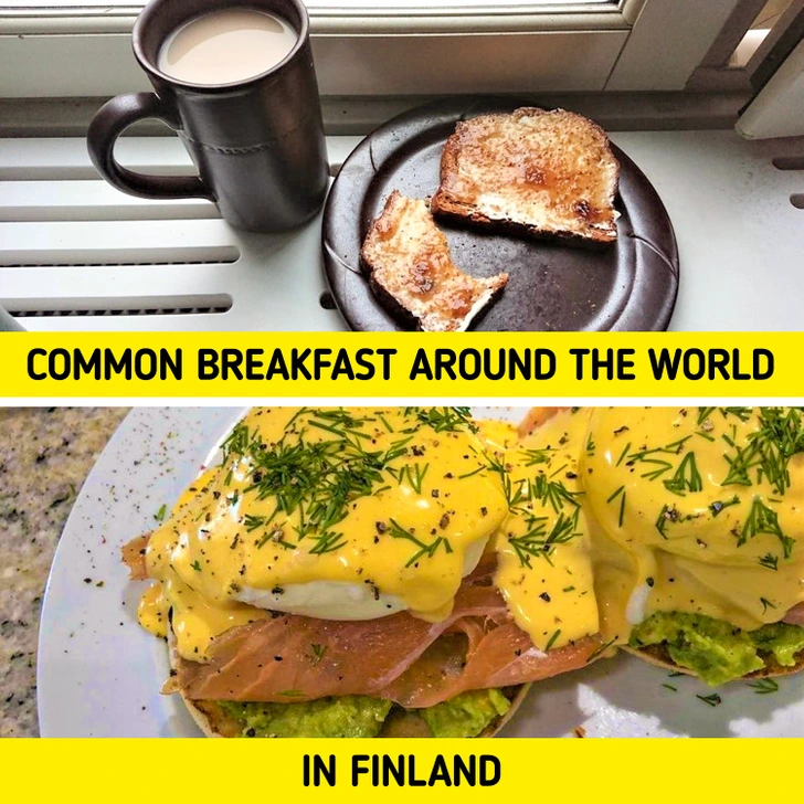 Người dân chỉ ăn đồ ăn mặn vào bữa sáng.