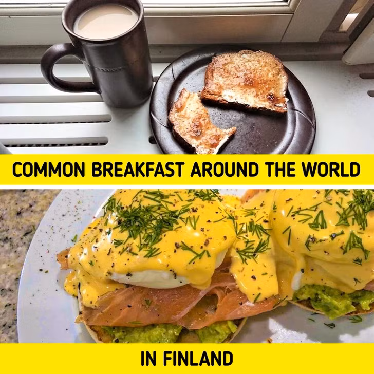 Người dân chỉ ăn đồ ăn mặn vào bữa sáng.