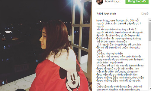 Ca si Hoa Minzy thuc su chia tay Cong Phuong